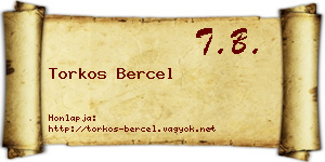 Torkos Bercel névjegykártya